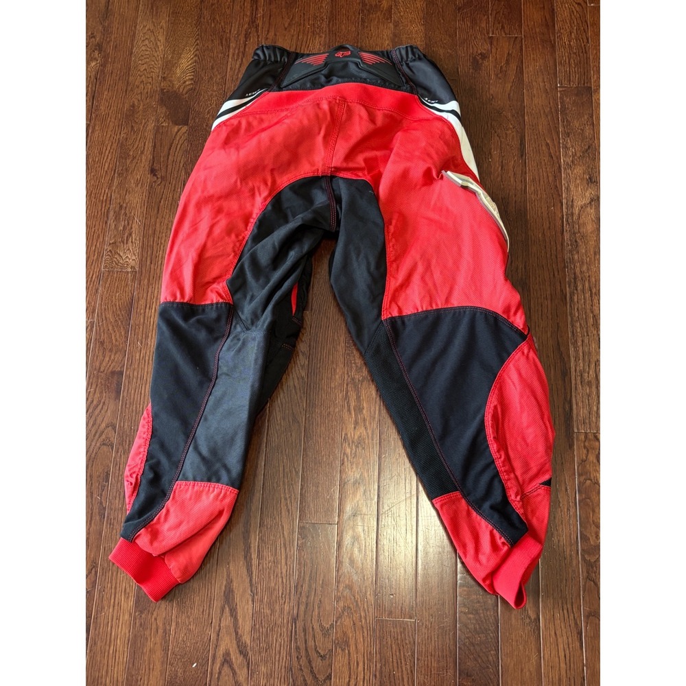 Fox Racing Motocross Pants Mens 32 Red Black White MX Dirt Bike Riding Gear - Picture 11 of 11